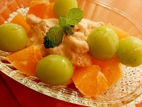 冷凍バナナで❤アイスクリーム＆果物のデザート♪